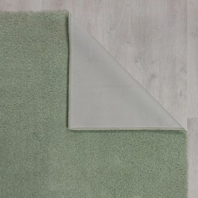 Tappeto verde lavabile in fibre riciclate 200x290 cm Fluffy - Flair Rugs