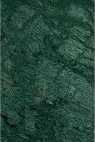 Tavolino da salotto rotondo verde/dorato con piano in marmo ø 70 cm Timpa – White Label