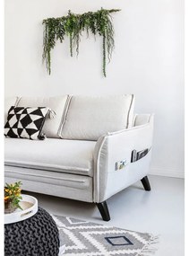 Divano letto angolare beige chiaro, angolo sinistro Charming Charlie - Miuform