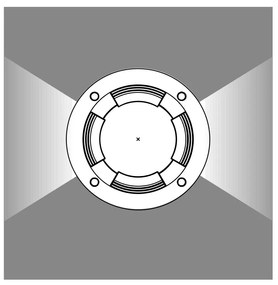 Apparecchio da incasso a terra per illuminazione di esterni Gx53 6,5w 3000K