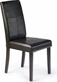 Sedia Kerry Bis ecopelle wengé