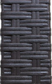 CALIGOLA - set tavolo in resina effetto rattan cm 80 x 80 x 74 h con 4 sedie Alma