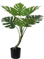 Pianta Ornamentale Per Interno Ed Esterno Albero Di Monstera Artificiale In Vaso 80cm