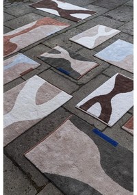 Tappeto in cotone lavabile bianco e beige 50x80 cm Figura - Mette Ditmer Denmark