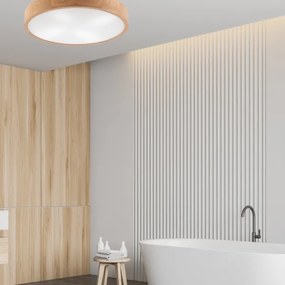 Plafoniera OAK 4xE27/60W/230V ø 57,5 cm quercia