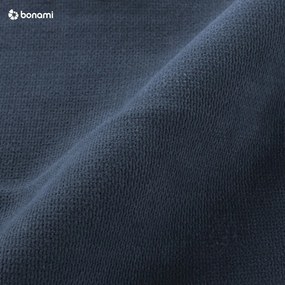 Panca portaoggetti in rovere con seduta blu Retro - The Beds