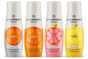 Set 4 concentrati bibite agrumi SodaStream