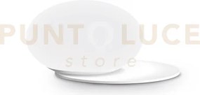 Ninfea lampada da tavolo 1 luce attacco gx53 lampadina inclusa bianca