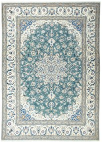 Nain Tappeto persiano 300 x 420 Verde (Iran) Annodato A Mano
