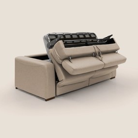 Poseidon divano letto + relax elettrico in tessuto smacchiabile impermeabile T05 beige