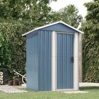 Capanno da Giardino Grigio 126x97,5x177 cm Acciaio Zincatocod mxl 69504