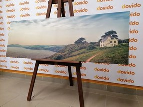 Quadro su tela – Casa sulla scogliera
