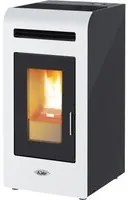 Stufa a Pellet KALOR modello MIA 16 16.3 kW in acciaio vari colori disponibili Bordeaux