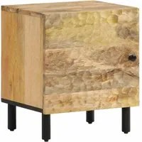 Comodino 40x33x46 cm in Legno Massello di Mango 356887