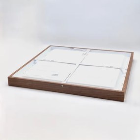 Brilagi - Lampada da bagno LED WOODY FRAME LED/40W/230V 60x60 IP44 rovere ciliegio