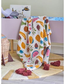 Coperta per bambini in cotone riciclato 130x160 cm Fruitta – Bloomingville Mini