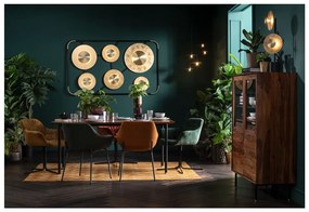 Set di 2 sedie in velluto verde con braccioli Avignon - Kare Design