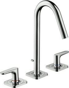 Rubinetteria 3 fori lavabo 160 con maniglie a leva scarico pop up e piastrine cromo AXOR Citterio M 34133000