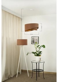 Brilagi - Lampadario LED a sospensione con filo LYRA 1xE27/15W/230V marrone/oro