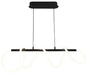 Lampadario LED a sospensione con filo EMMA LED/38W/230V nero