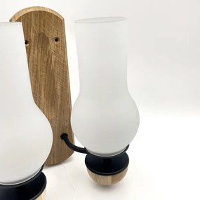 Brilagi - LED Applique COTTAGE 2xE14/40W/230V quercia/bianco