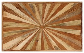 Tavolino da salotto in legno massello di mango 90x55x36 cm