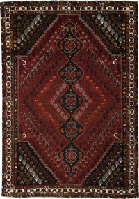 Shiraz Tappeto persiano 230 x 330 Rosso (Iran) Annodato A Mano