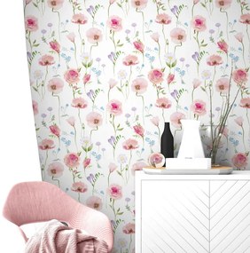 Carta da parati – Fiori romantici