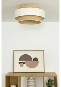 Plafoniera BOHO 1xE27/60W/230V Ø 40 cm crema/iuta