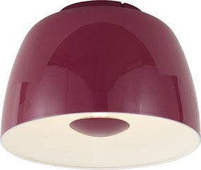 Plafoniera retrò rossa con interno bianco incl. LED dimmerabile a 3 fasi - Vera