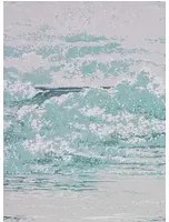 Tapete Marmara von Osborne & Little - Aqua/ Pale Grey