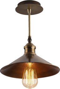 Plafoniera color bronzo con paralume in metallo ø 24 cm Berceste – Opviq lights