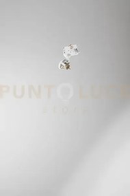 Faretto in alluminio bianco binario 1 luce attcco gu10 5,3cm