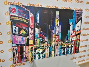 Quadro su tela – New York colorata