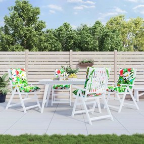 Cuscini Sedia Schienale Basso 4pz Multicolore İn Tessuto Oxford /