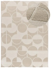 Tappeto color crema/avorio 160x230 cm Flora – Universal