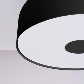 Plafoniera nera ø 30 cm Blacko – Sollux