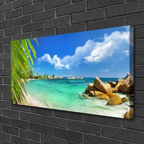 Quadro su tela Paesaggio di roccia marina 100x50 cm