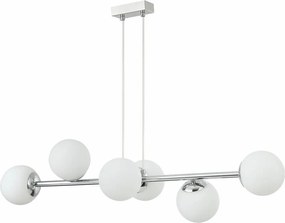 Lampadario a cavo MADDIE 6xE14/5W/230V cromo lucido