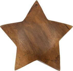 Decorazione Bintang Da App.In Teak Ric. Cmø19X5 Min2 (Pezzi Unici-Non Rip. In Serie)