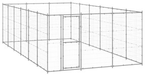 Gabbia Per Cani Da Esterno İn Acciaio Zincato 21,78m² /