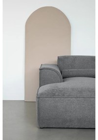 Divano angolare componibile grigio (con penisola a destra/a forma di "U") Flex Felix – Miuform