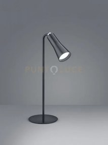 Maxi lampada led 2w 200lm, 3000k da studio componibile nera ricaric...