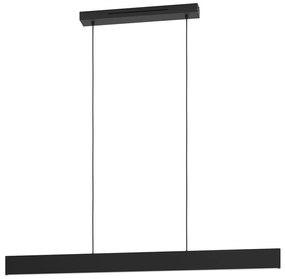 Lampadario A Sospensione Moderno Andreas-Z Acciaio Nero 2 Luci Led 19W 4600Lm