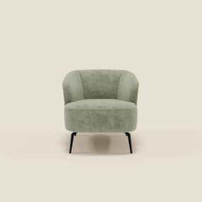 Renoa Poltroncina dall'eleganza moderna in tessuto smacchiabile T24 verde salvia