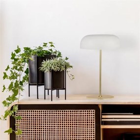 Searchlight EU60707WH - Lampada da tavolo HANOVER 2xE14/7W/230V bianco/oro