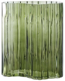 Vaso in vetro verde (altezza 26,5 cm) - House Nordic