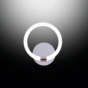 Applique LED moderno Handy grigio IP20, luce bianco naturale 850 lumen, NOVECENTO