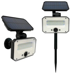 Picchetto Solare ricaricabile LED 8W- 4000K-850lm IP54 - Batteria Litio