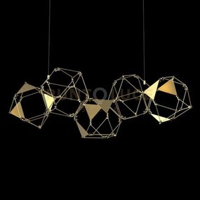 Lucciola pro 5 sospensione lineare con triangolo in metallo ottone ...
